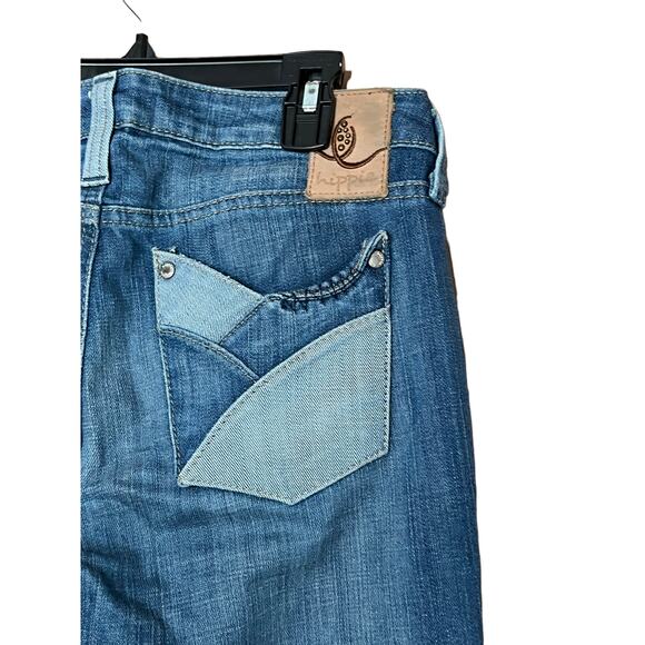 hippie women wide leg denim jeans sz 26 style 449 - Picture 5 of 10